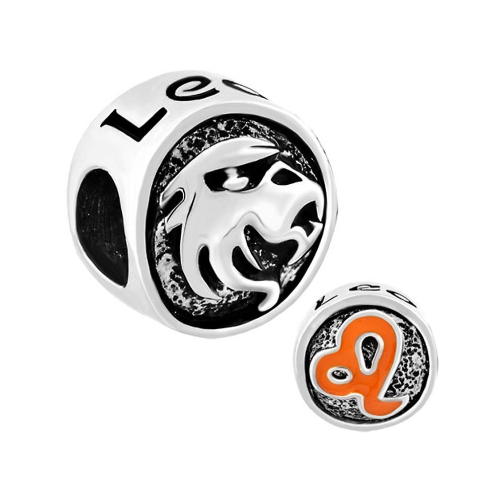 KorliyaLucky Horoscope 12 Zodiac Signs Charm Beads for Charm Beacelets