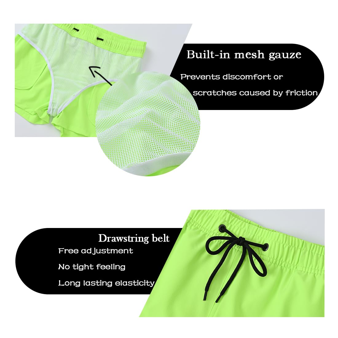 Bokserki dla mężczyzn, Szorty Męskie Sportowe, Luźne Spodenki Treningowe, Bieganie, Trening, Odzież Sportowa, Ultra Wygodne, Lekkie, z Kieszeniami, 3 x Multi 01, XL