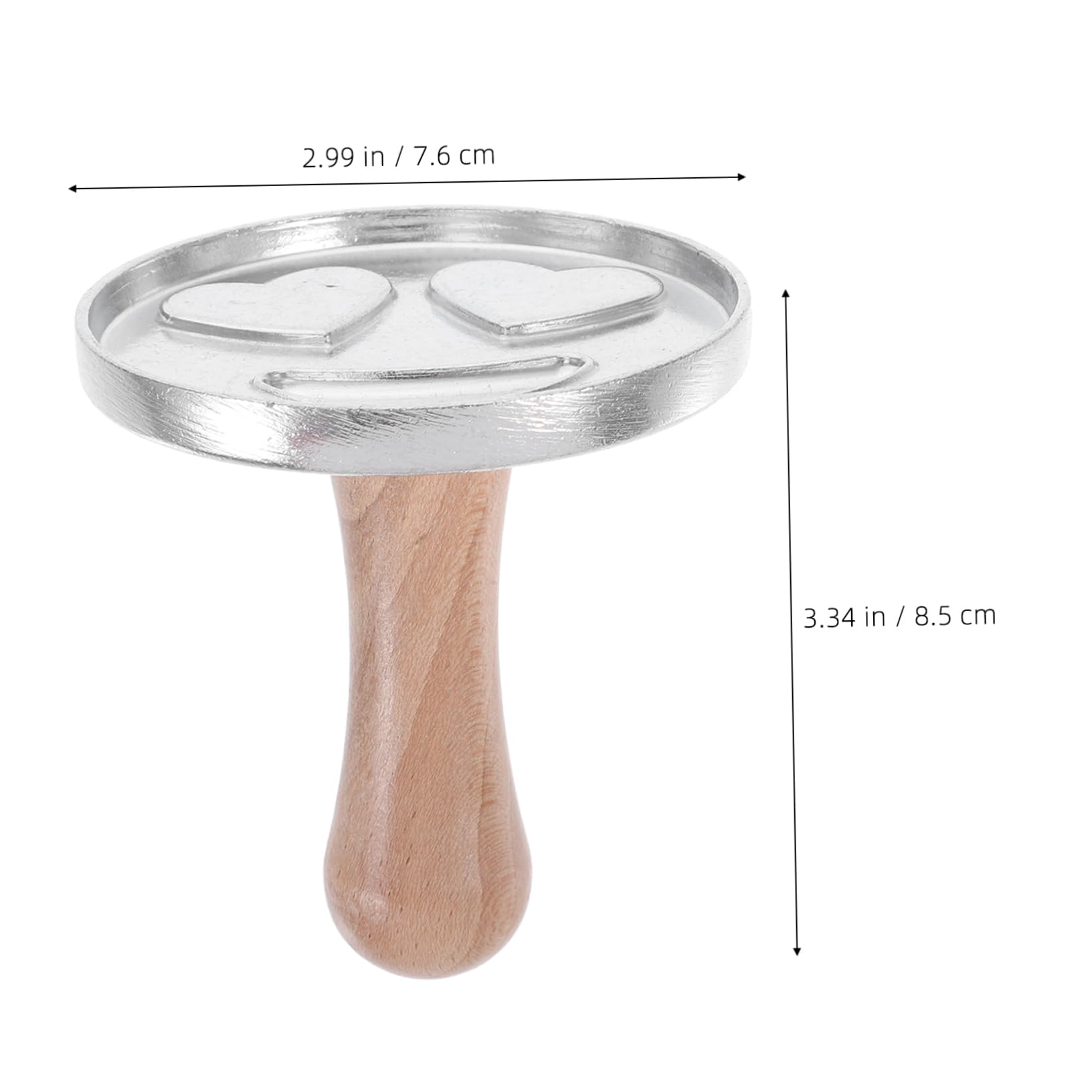 CIYODO Cookie Press Stamp Metal Cookie Cutters Baking Molds for Bakery Reusable Biscuit Molds Wooden Handle Perfect for Holiday Desserts