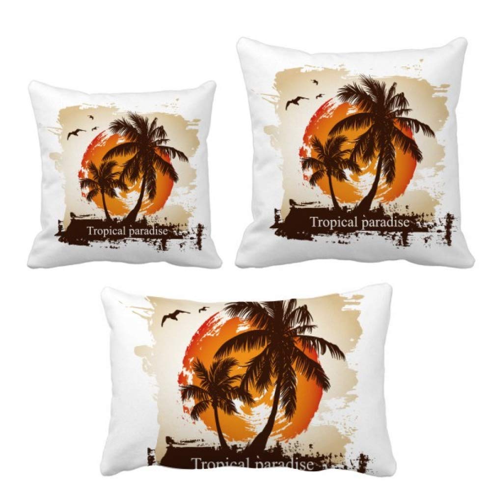 Coussin plage motif illustration tropicale une idee cadeau decoration