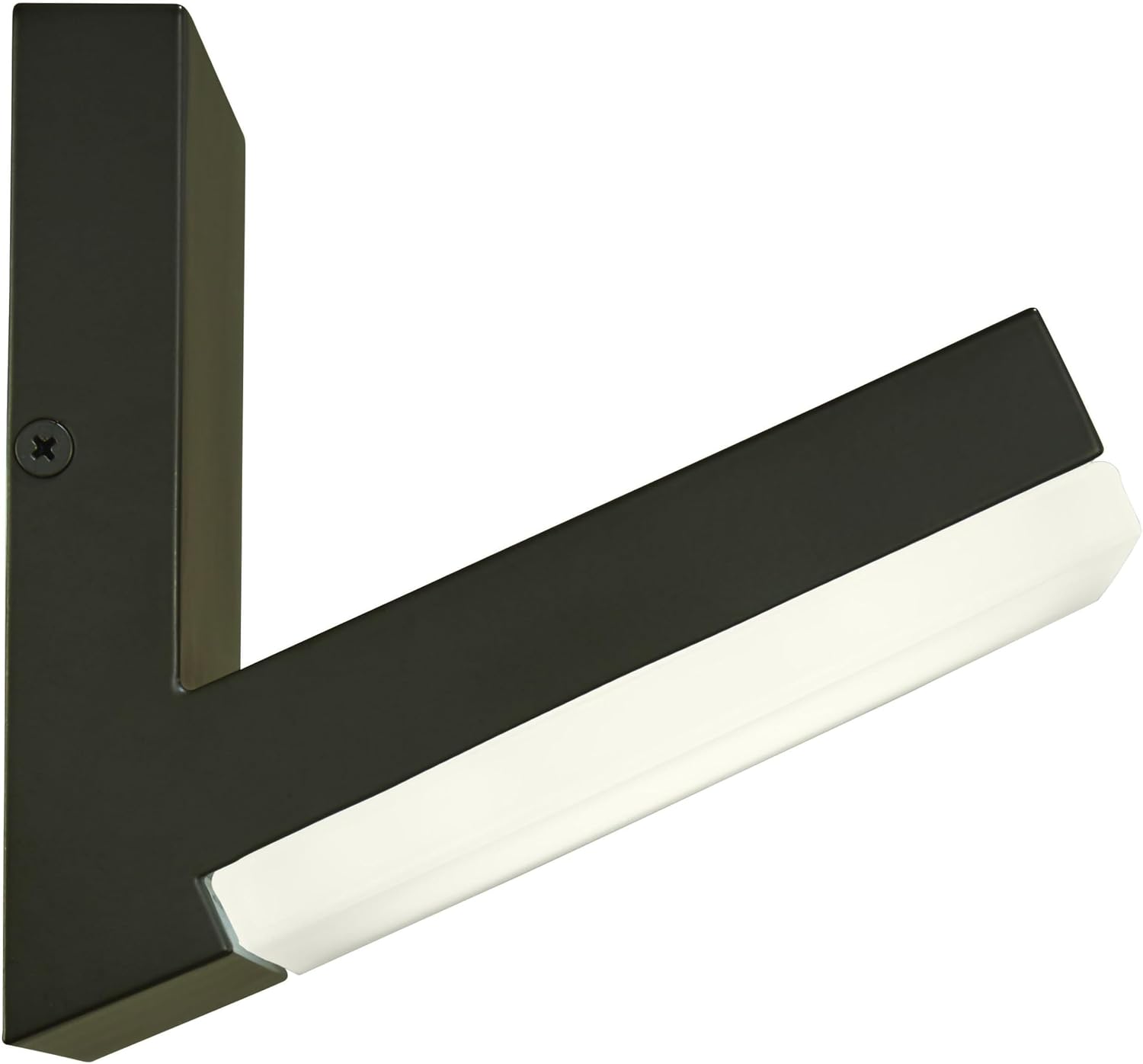 GEORGE KOVACS P1259-143-L Angle LED Outdoor Wall Sconce, 1-Light, 22 Total Watts, 6-in H x 6-in W, Oil Rubbed Bronze