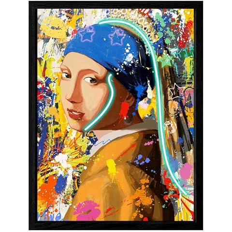 JIMUJIA Abstract Art Poster, Bedroom Living Room Wall Decor, Creative Wall Art, Home Decoration Painting Print, Wall Art (12x16in Unframed) Cover