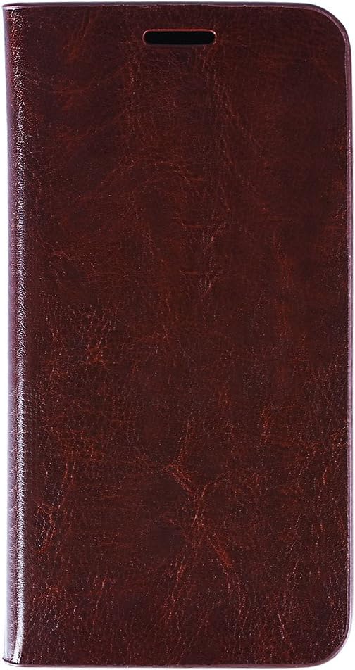 Awortek]Samsung galaxy s7 edge Genuine Real Leather case Wallet Folio Flip phone Case protect Case Closure Cover with Card Slot For Samsung galaxy s7 edge (galaxys7 edge, brown)