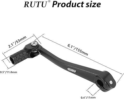 Miniatura 2 de RUTU Palanca de cambios plegable, palanca de cambios de aluminio, compatible con motocicleta XR50 CRF50 XR CRF 50cc 70cc 90cc 110cc 125c