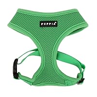 Puppia Pdcf-Ac30-Gr-M - Pettorina Morbida per Cani, Verde