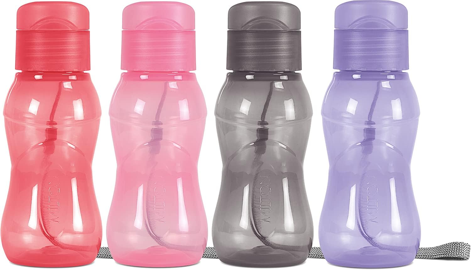 MILTON 4 pack 6 oz Kids Water Bottle for School Leak Free