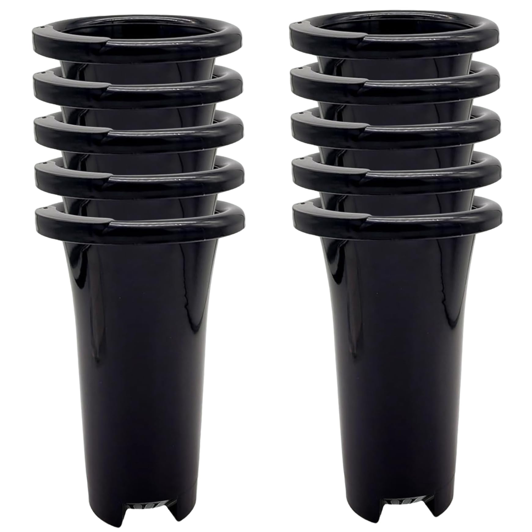 Pot d'arbre en plastique de 5,4x7,7x2,8 pouces avec trous drainage pour pépinière lot de 10