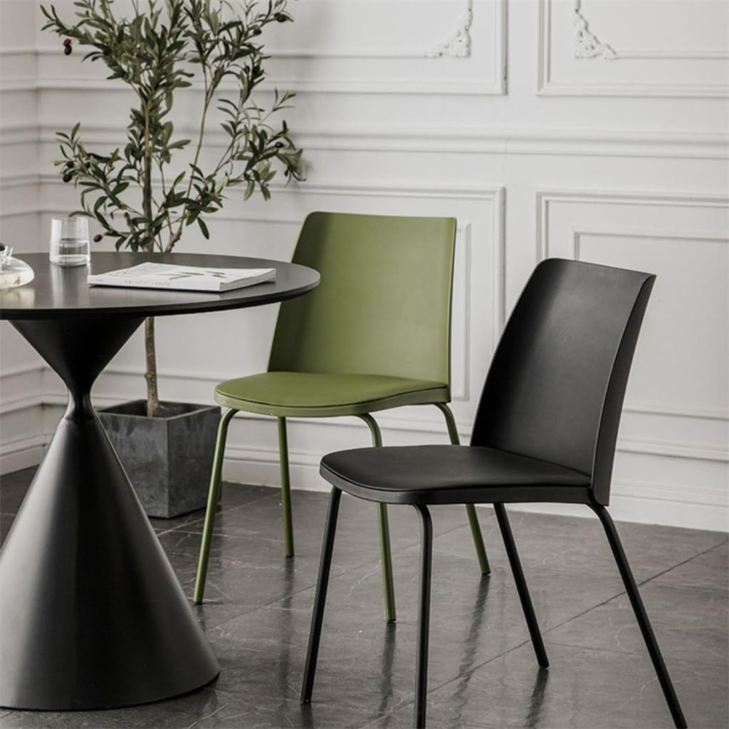 Household Dining Chair Plastic Scandinavian Cafe Casual Backrest