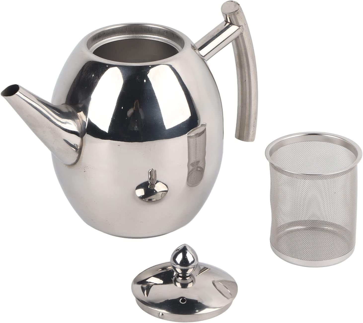 Design Stainless Steel Teapot or Coffee Pot with Strainer and Lid 1