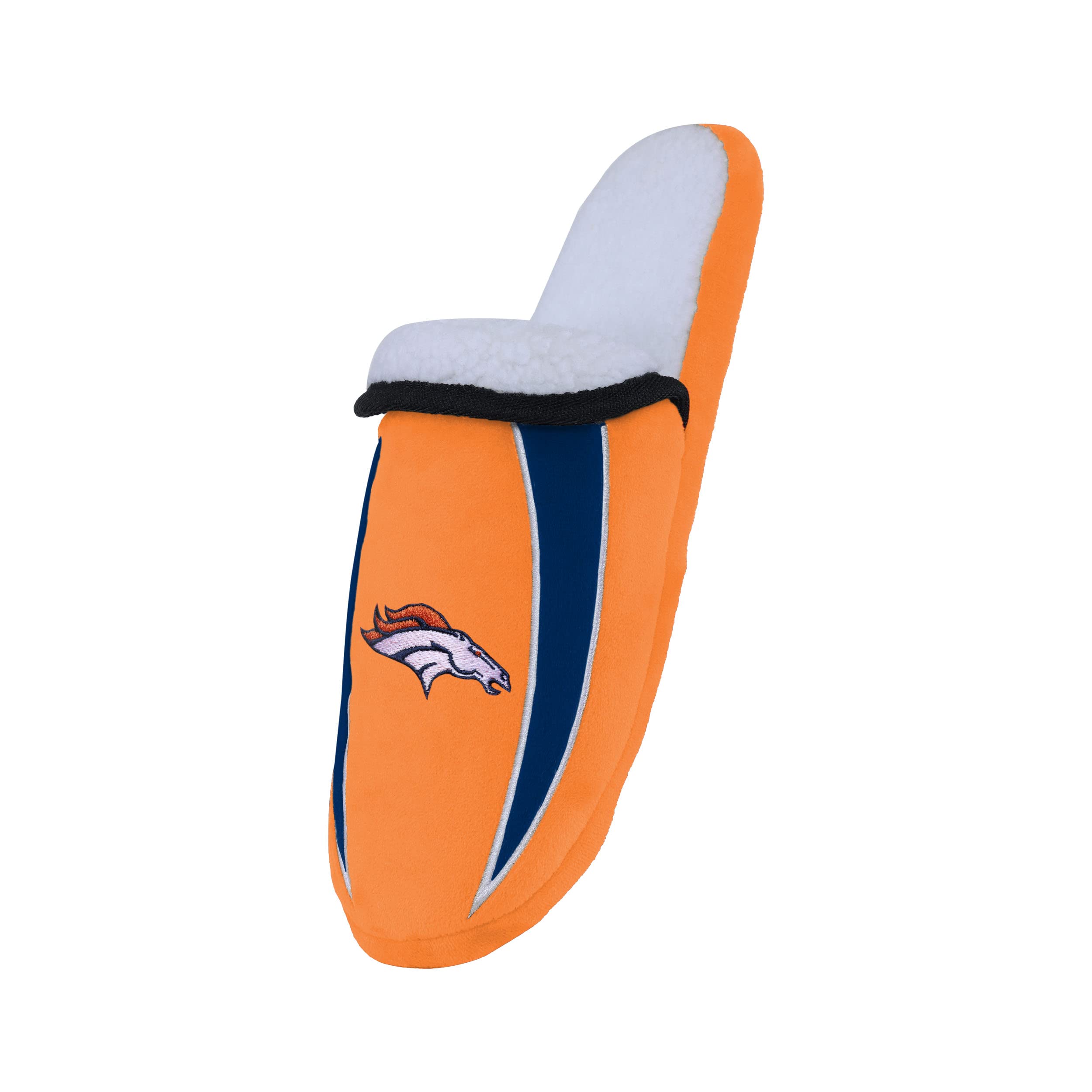 FOCO Men's NCAA College Logo Sherpa Slide Slippers, Team Color, 13-14