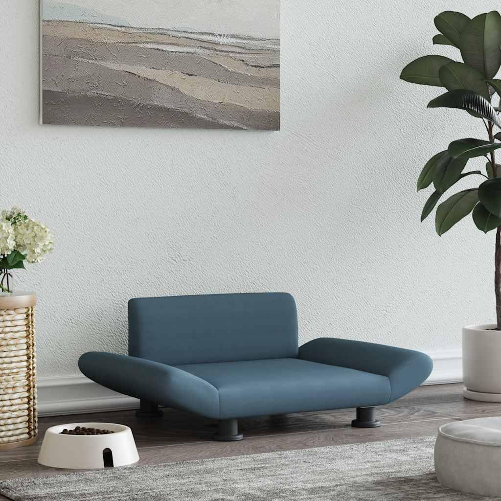 Cama para perros gris oscuro, 70 x 45 x 28 cm, tela, cojín para perros con acolchado de espuma, sofá para perros de pino con patas de acero, cama para perros pequeños, salón o dormitorio