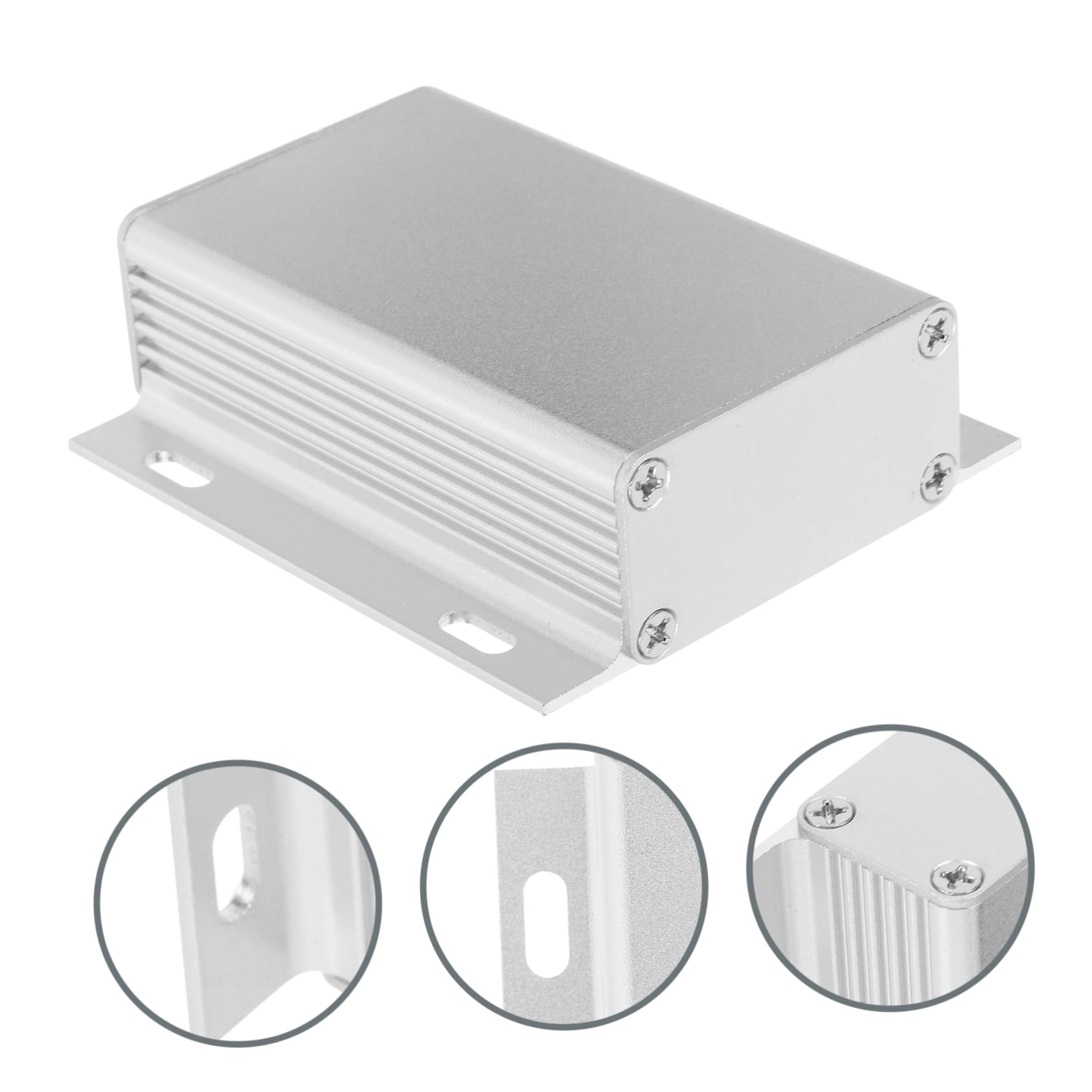 jojofuny 4stücke Aluminiumgehäuse Elektronische Anschlussdose Für Projekte Wetterfest Und Kompakt Einfache Installation Für Outdoor-anwendungen Und Elektronikprojekte