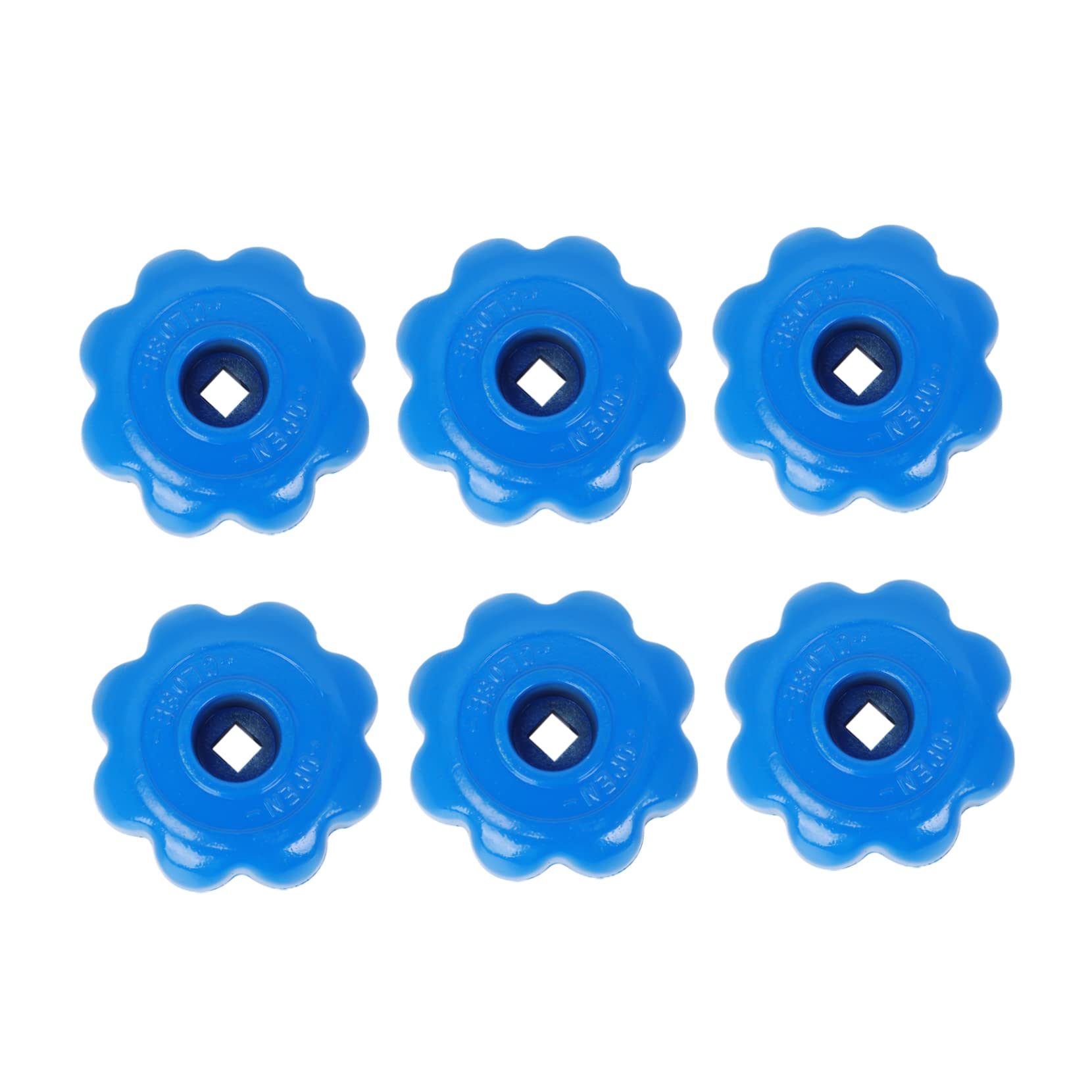 TEHAUX Set of 6 Handles Angle Valve Fittings Valve Handwheel Universal Connector Supply