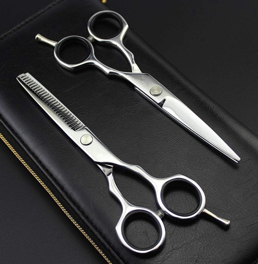 Set di forbici per capelli professionali da 5,5 pollici, forbici da barbiere per sfoltire, forbici da parrucchiere