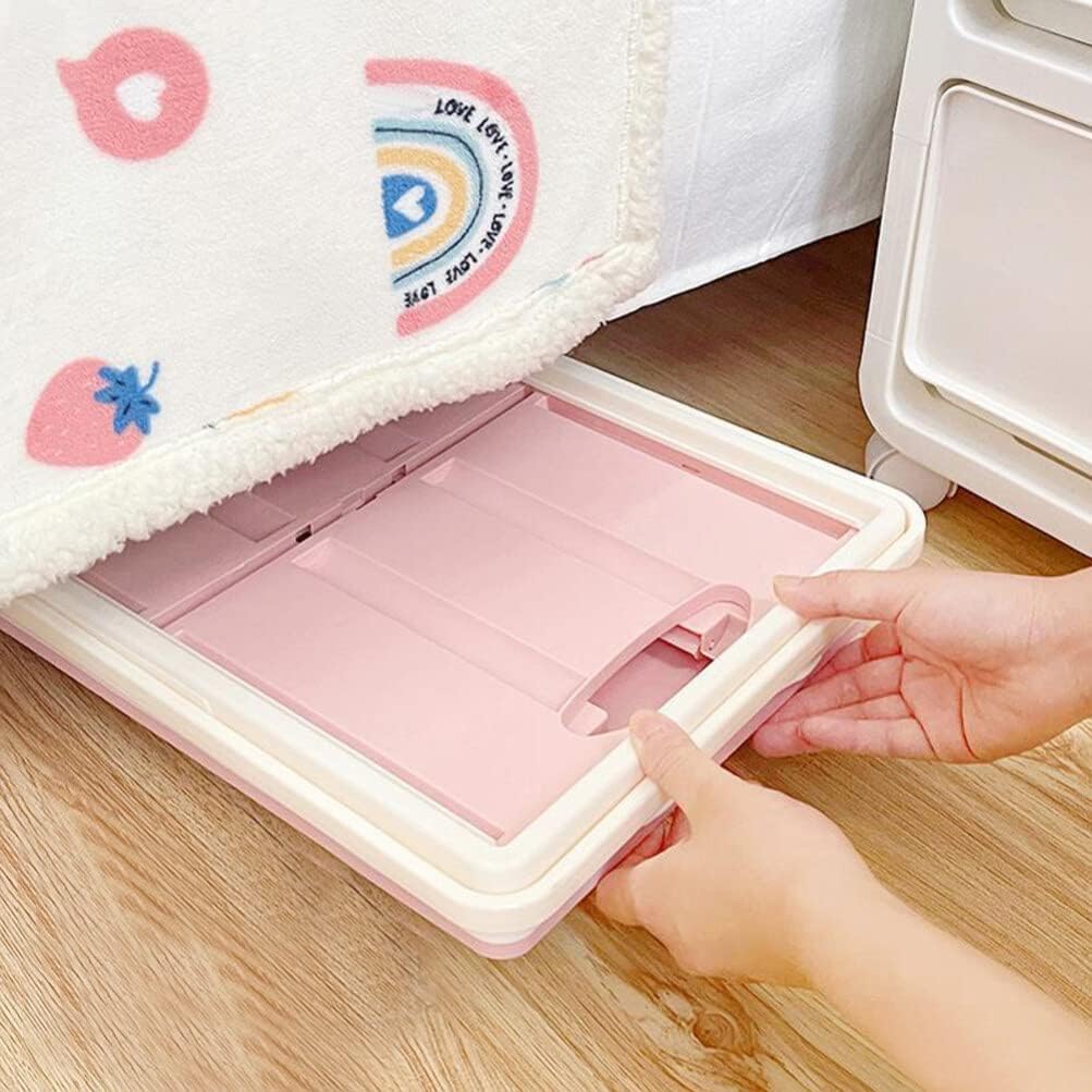 Alipis Grocery Cart Rolling Crate with Wheels Foldable Utility Cart Handcart Shopping Trolley for Travel Shopping Moving Storage Home Office Use Foldable Camping Wagon