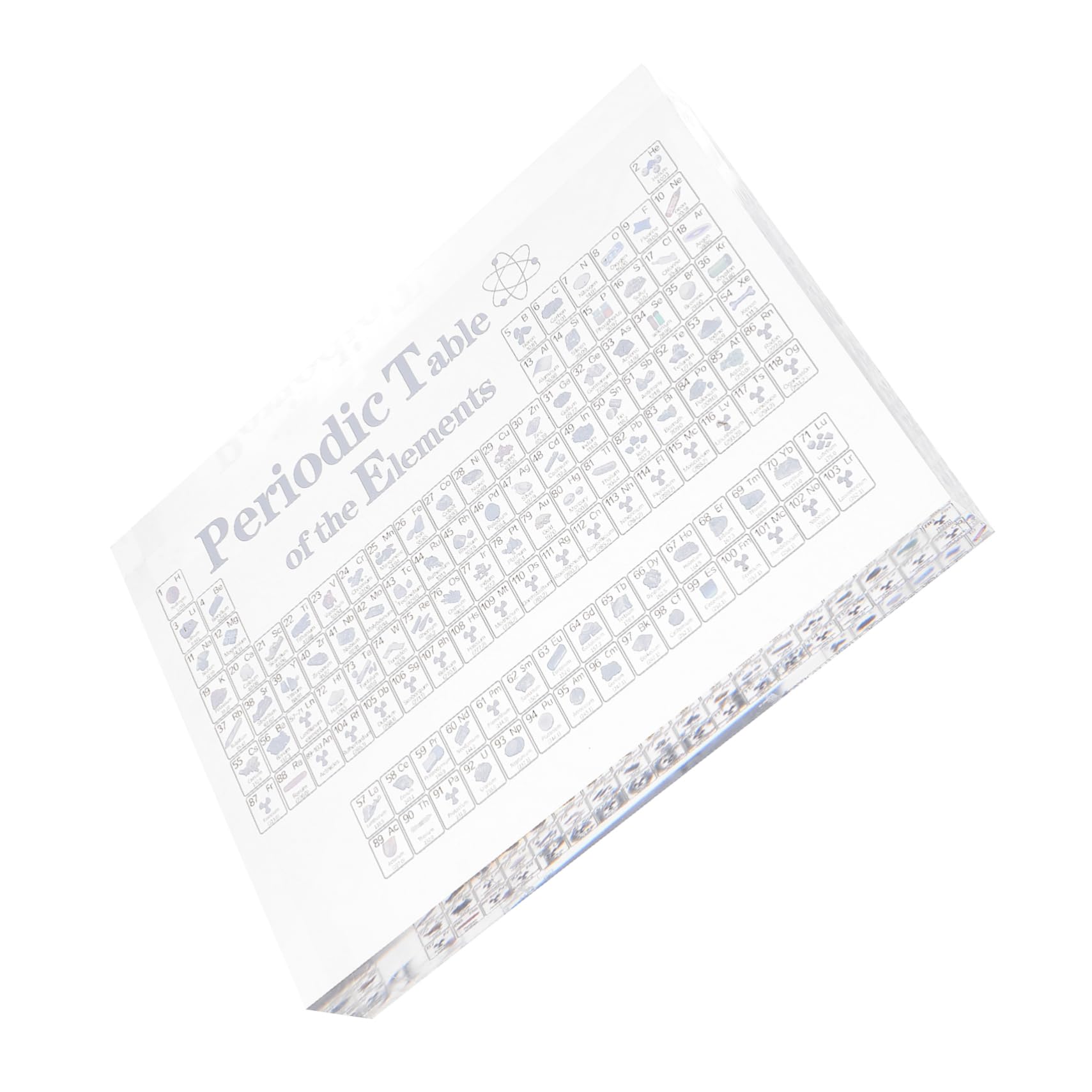 OSALADI Acryl Periodensystem der Elemente Tischdeko für Büro und Bibliothek