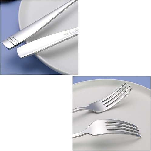 Miniatura 5 de Juego de tenedores de acero inoxidable, 12 piezas