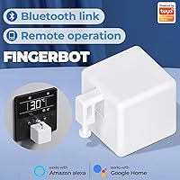 Vista 2 de Empujador de botón de interruptor inteligente: Bluetooth Fingerbot Plus con kit de herramientas para cualquier botón e interruptores, control