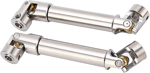 Miniatura 3 de Juego de eje de transmisión a control remoto, 2 piezas de eje de transmisión RC M4 seis dientes RC eje de transmisión para 110 RC Crawler (3.583 in)