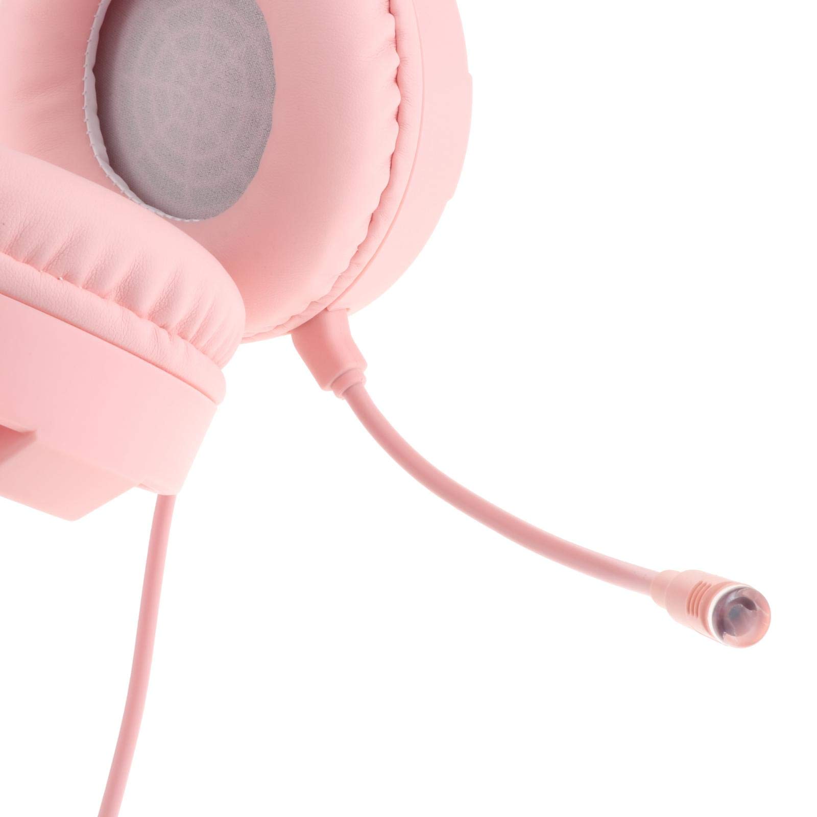 Over Ear Gaming Headset Headphones for Gamer Double 3.5Mm Interface Pink-image-45