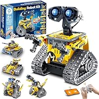 Sillbird Robot Building Kit with Remote Control Christmas STEM Gifts for Boys Age 8-13, Technic Coding Robotic Toys for Kids Birthday, Buildable 5in1 Models with 488 Pieces