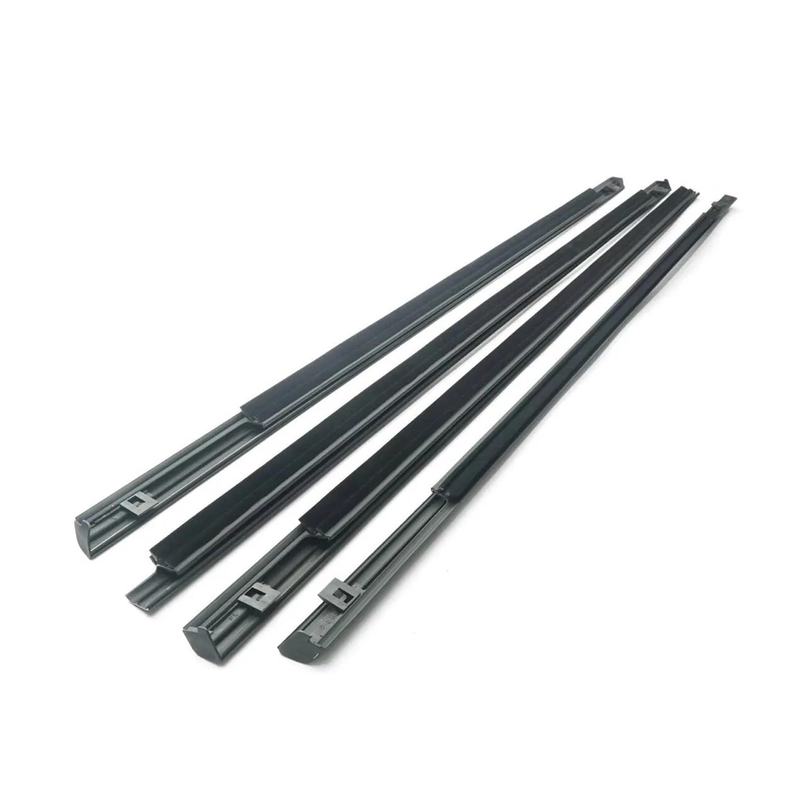 Spamfafghq One Color 4Pcs Sealing Strip Belt Moulding Trim Car Outer Windows Rubber Weatherstrip For Nissan For X-Trail T30 2001-2007