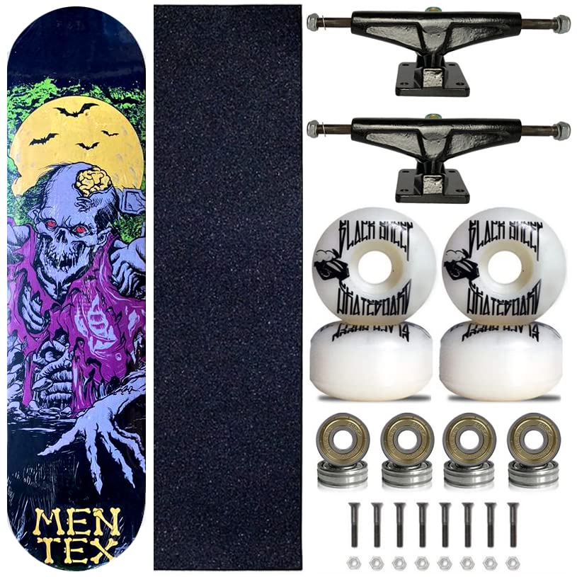 Skate Completo Shape 8.0 Mentex Night Skull