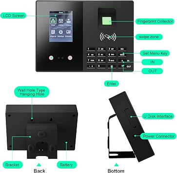 T200 Employee Fingerprint Time Clock