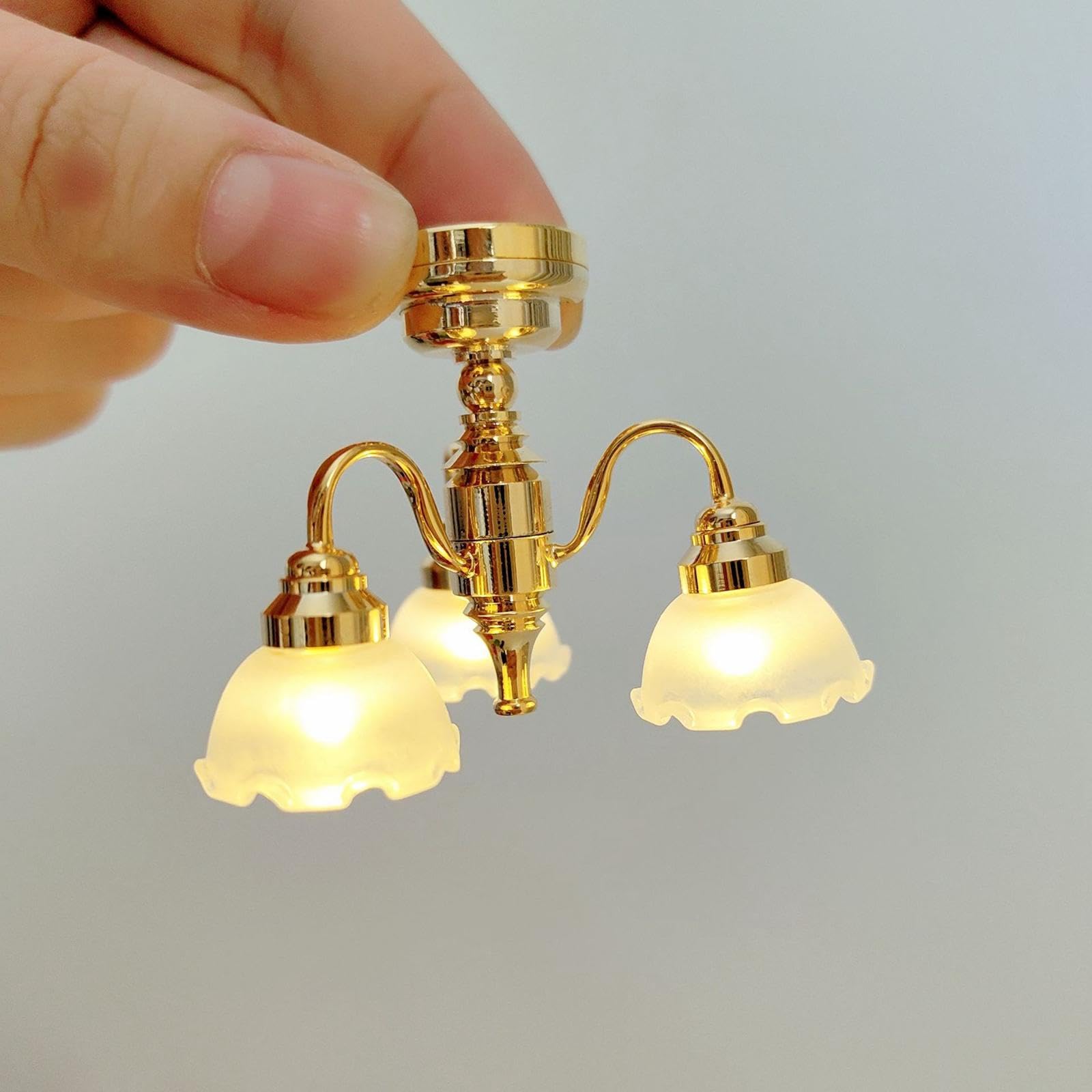Mini Lámpara de Techo, Accesorio Decorativo para Casa de Muñecas