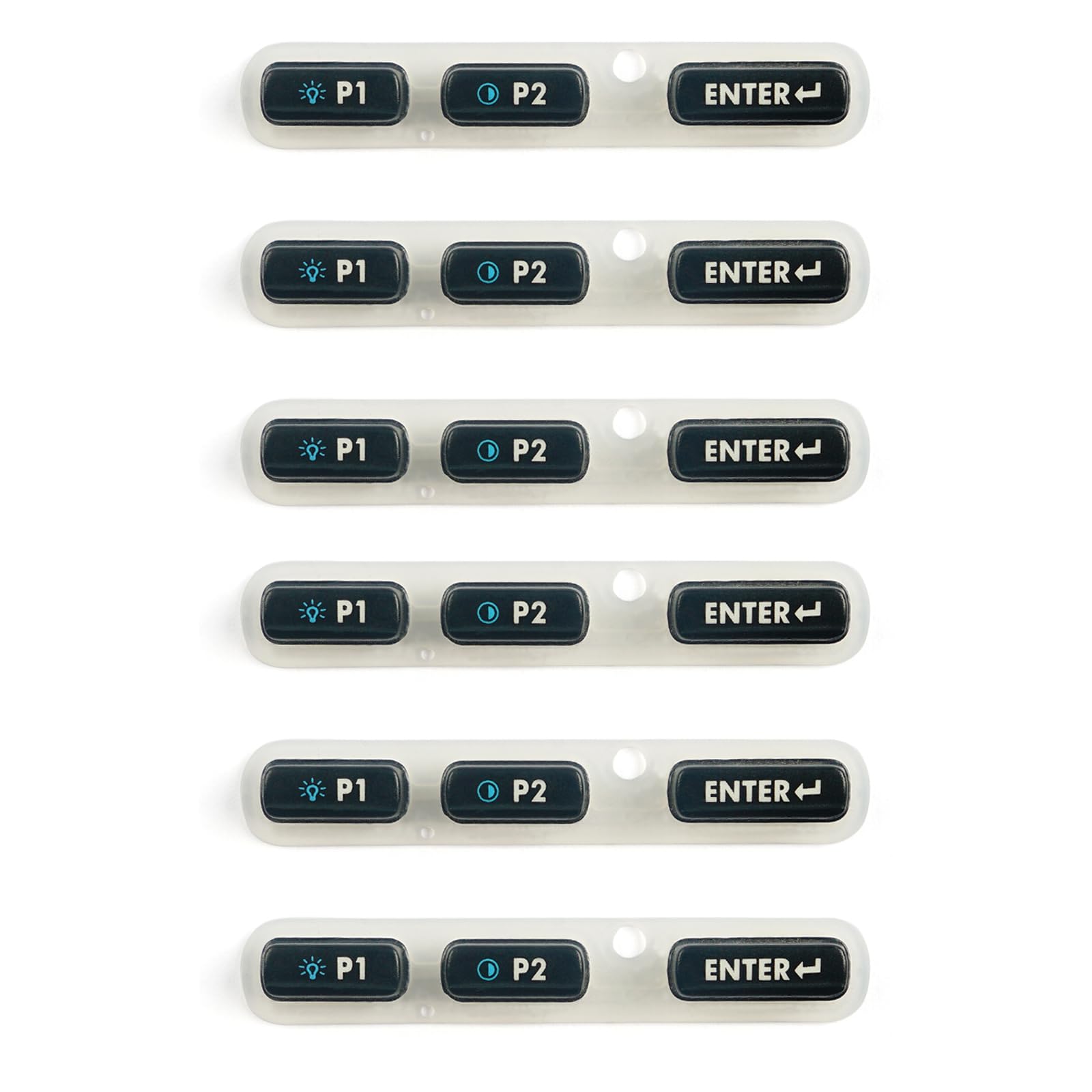 Teclado inferior de repuesto de alta durabilidad para Symbol WT4090 WT41N0 de 6 piezas 6