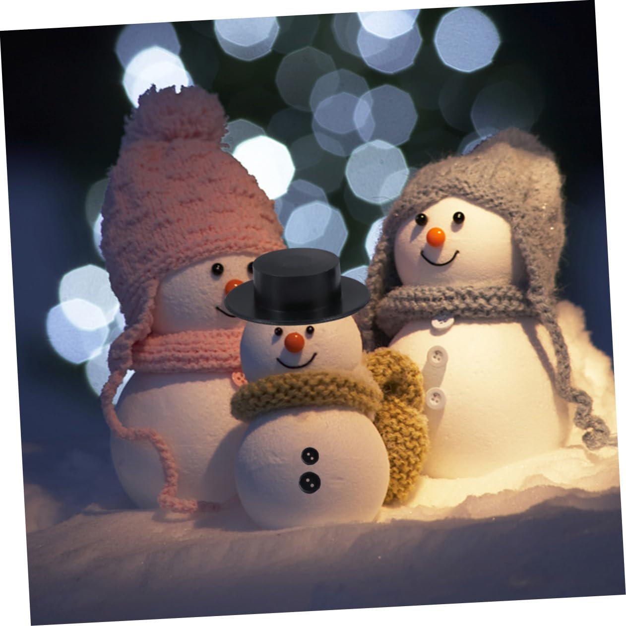 600stücke Schneemann-bausatz Weihnachtsbastel-Material Partyzubehör Kinderaktivitäten Leichter für Einfache Handhabung Kreative Gestaltungsideen für Festzeit