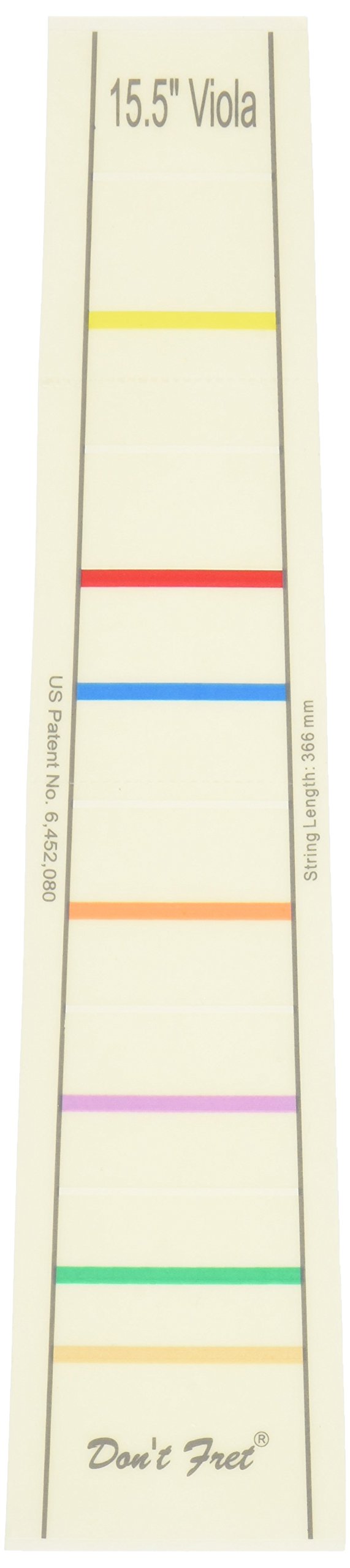 Don't Fret DFVIOLA155 Finger Position Decal for 15 1/2-Inch Viola