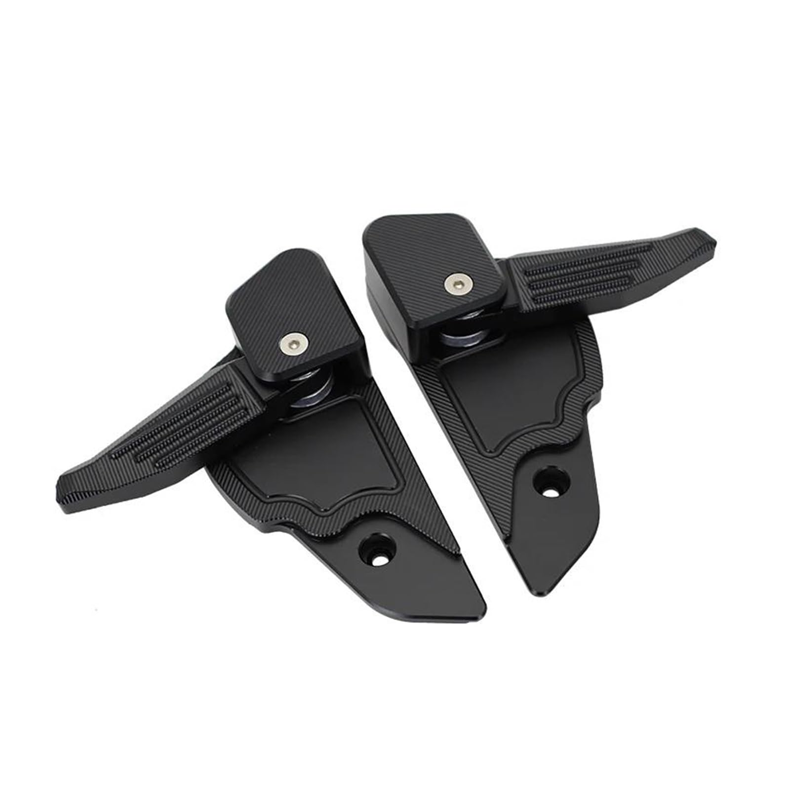 Motorrad Fussrasten FÜR Vespa FÜR Sprint FÜR Primavera 50 125 150 Motorrad Rücksitz Beifahrer Fußrasten Pedale Abdeckung Pad Zubehör Fussrasten Anlage(Black)