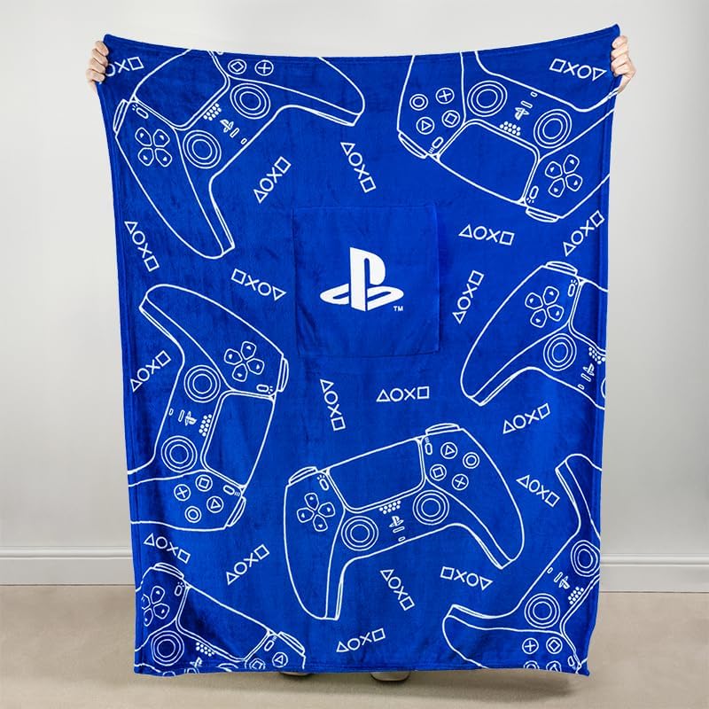 Paladone PlayStation 2-in-1 kussendeken - officieel gelicentieerde