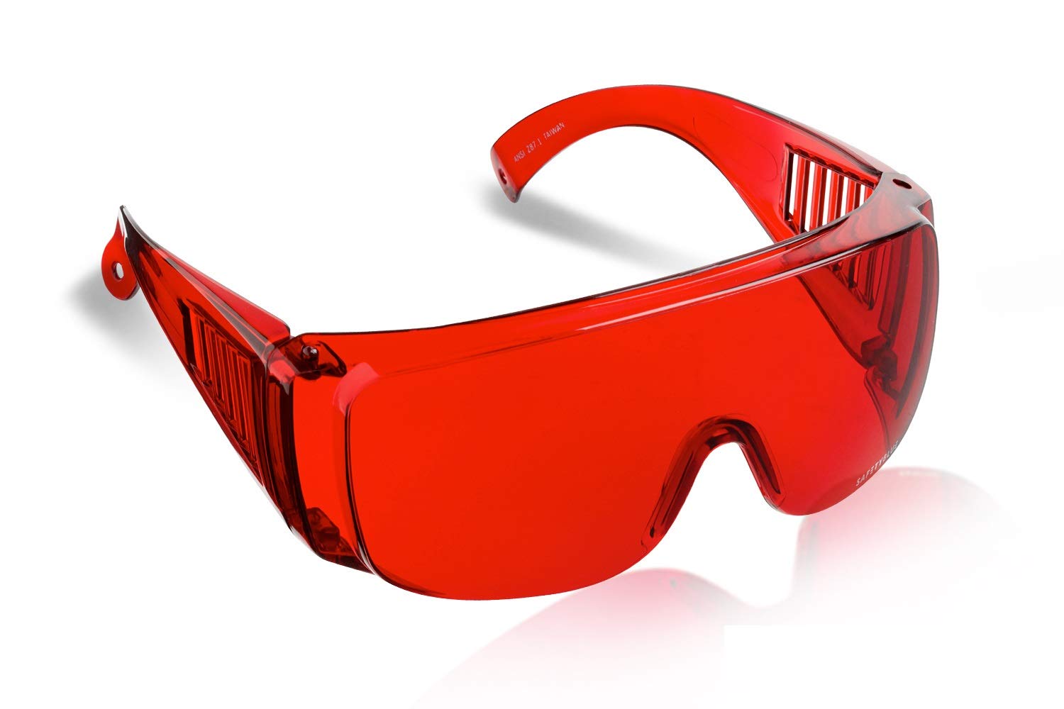 red lens glasses