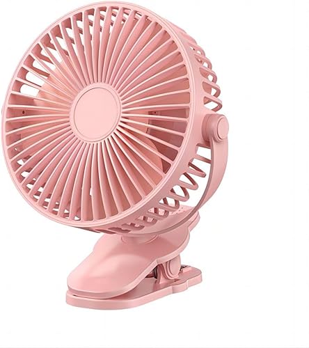 Miniatura 9 de Ventilador compacto con clip, 6 pulgadas - 5000 mAh recargable con batería para cochecito de bebé, personal al aire libre, asiento de automóvil,