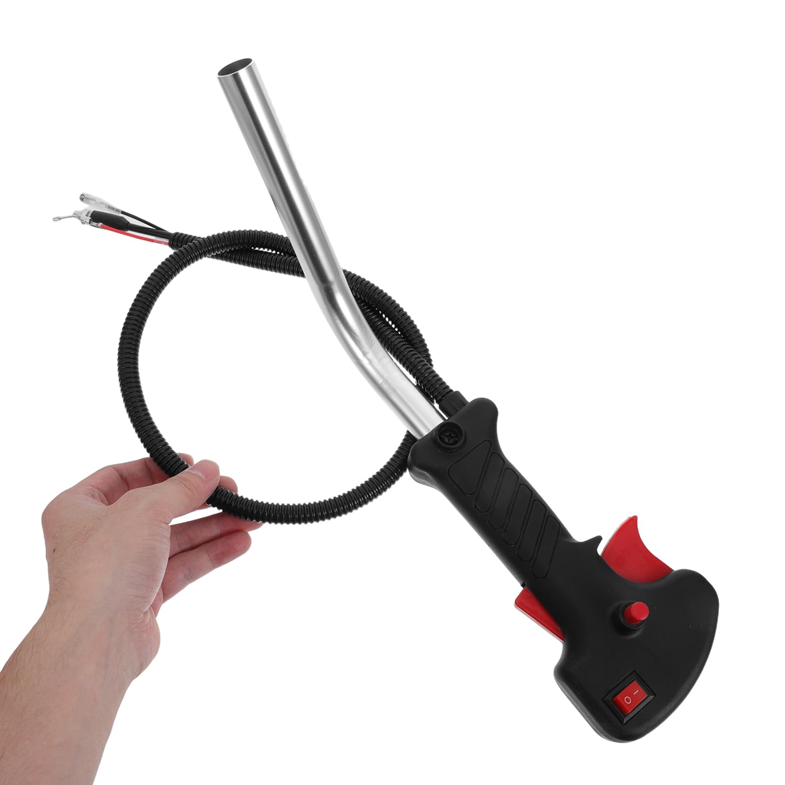 DOITOOL Manija de Palanca de Control del Acelerador para Cortacésped Montaje Lateral, Cable de 83 Cm, Interruptor de Cierre de Gas, Repuesto para Herramienta de Jardinería, Accesorio