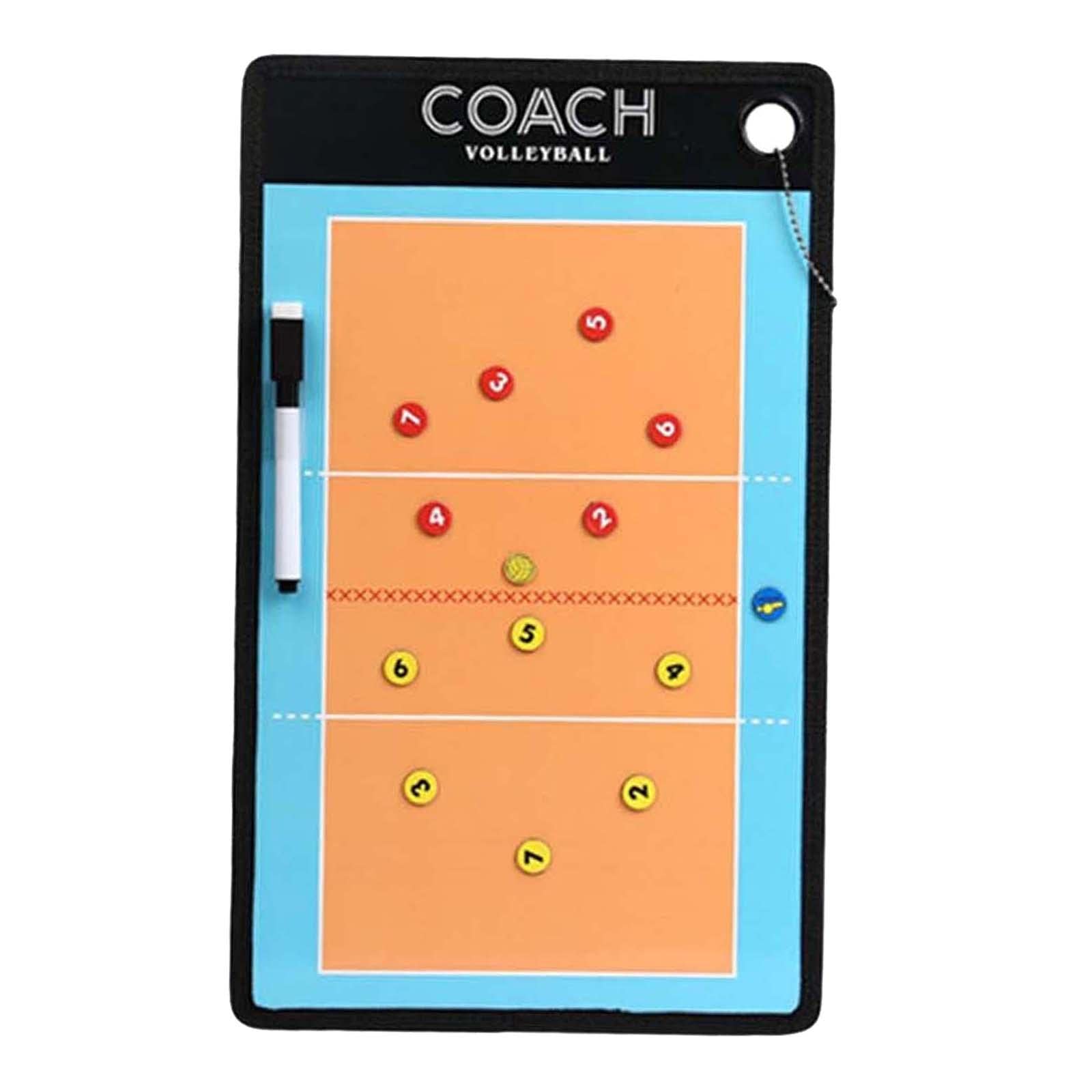 CLUB BOLLYWOOD®Double Sided Coaches Board Basketball Soccer Strategy Board Training Aid Volleyball|Sporting Goods | Team Sports | Basketball |Training Aids|1 Coaches Board,-image-44