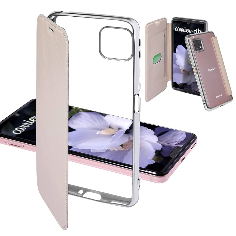 Amazon.co.jp: Carrier-City AQUOS Sense6 ケース 手帳型