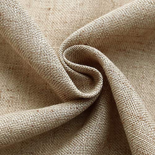 Kitchen Curtains For Dining Room Burlap Linen Tier Curtain Window Treatment Drapes For Living Room Set Of 2 Each 29 X 36 Inch Rod Pocket Coffee #TOP6