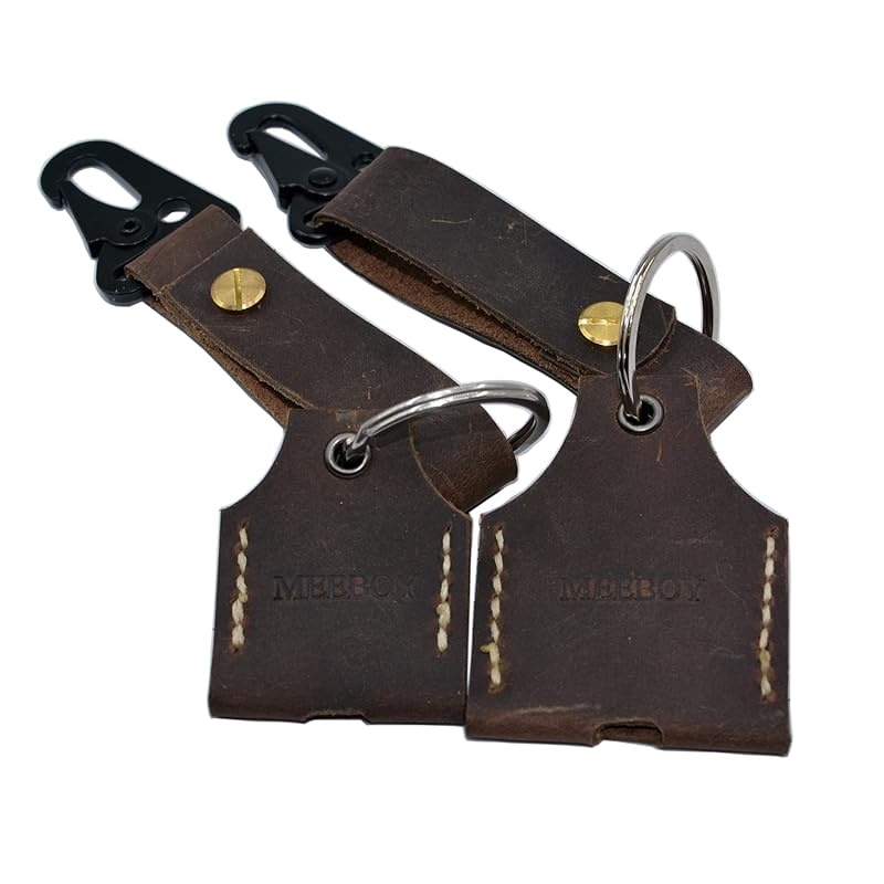 handmade Leather Key Sleeve Key Ring Holder Vintage Cover Stylish