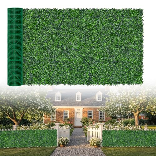 Artificial Boxwood Roll,60x160 in(67 sqft) UV-Anti Faux Ivy Grass Wall