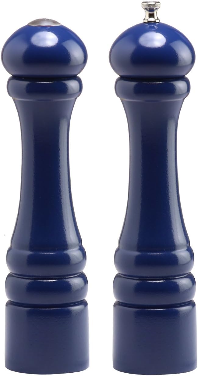 Autumn Hues - 10 Inch - Pepper Mill and Salt Shaker Set - Cobalt Blue