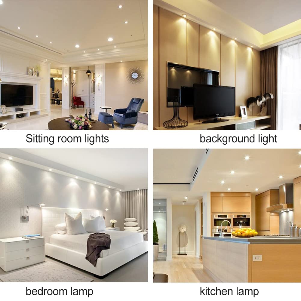 1fortunate Confezione da 30, AC220V Ultra Luminoso MR16 GU10 E14 E27 2835SMD Lampadina LED Faretto 4/6/8W Lampade da ufficio Lampadine ecologiche Bianco caldo/freddo(Warm White,E14 220V 6W)