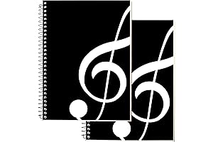 2-Pack 100-Sheet 26x20 cm Music Writing Composition Notebook Pack