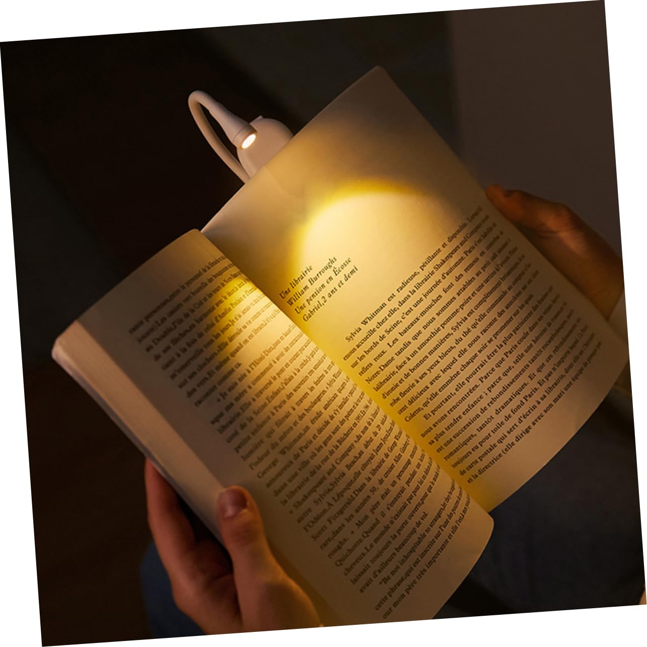 PRETYZOOM Rechargeable Book Light Flexible Night Light for USB Charging Desktop Lamp Reading Light for Bedroom Compact Design for Convenient Indoor Use