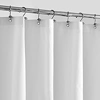 ALYVIA SPRING Waterproof Fabric Shower Curtain Liner with 3 Magnets - Soft Hotel-Quality, Lightweight, Machine Washable 72x72 White