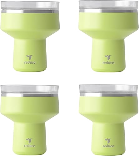 Miniatura 24 de Reduce Saltini - Vaso de cóctel de 16 onzas, vaso aislado de Margarita con tapa, mantiene las bebidas frías durante 10 horas, alternativa al vaso de