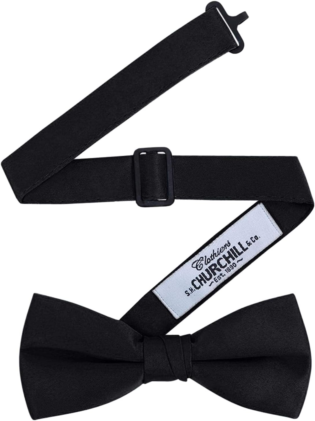 Men’s Formal Black Accessory Virtual Bundle – Bow Tie, Cummerbund, Pocket Square & Cufflinks Set