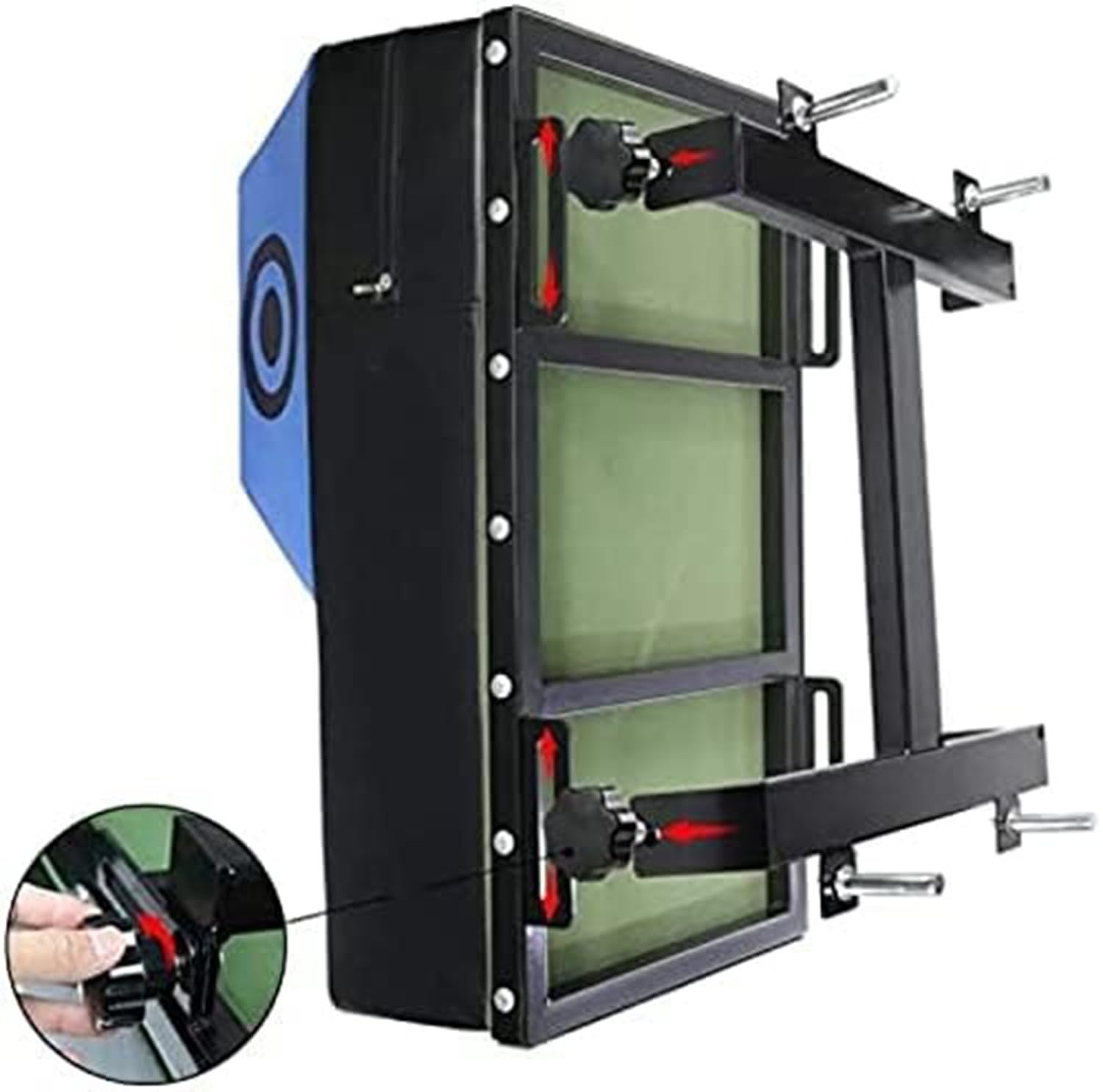 Punch Wall F0cus Target Pad,Allenamento Di Boxe Obiettivo Del Muro, Wall Mount Sacco Pesante Da Boxe Con Montante Con Punti Di Marcatura, Bersaglio Da Allenamento Per Pugni Sportivo B,60x35x30cm